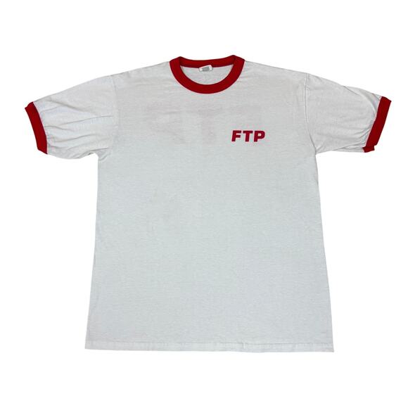 FTP F*ck the Population Logo Ringer Tee Shirt Men's Large - Picture 2 of 10